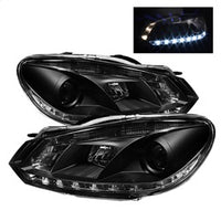 ( Spyder ) - Projector Headlights - Halogen Model Only ( Not Compatible With Xenon/HID Model ) - DRL - Black - High H1 (Included) - Low H7 (Included)