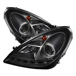 ( Spyder ) - Projector Headlights - Halogen Model Only ( Not Compatible With Xenon/HID Model ) - DRL - Black - High H1 (Included) - Low H7 (Included)