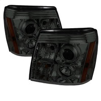 ( Spyder ) - Projector Headlights - Halogen Model Only ( Not Compatible With Xenon/HID Model ) - LED Halo - DRL - Smoke - High H1 (Included) - Low H7 (Included)
