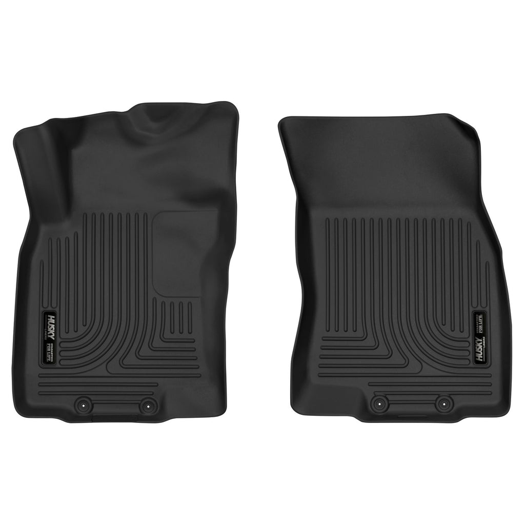 Husky Liners 52151 | Husky Liners Front Floor Liners, Fits 14-C ROGUE/X-TRAIL BLACK FRONT FLOOR LINERS
