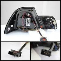( Spyder ) - Light Bar LED Tail Lights - Red Clear