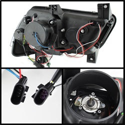 ( Spyder ) - Projector Headlights - Halogen Model Only ( Not Compatible With Xenon/HID Model ) - Light Tube DRL - Chrome - High H1 (Included) - Low H7 (Included)