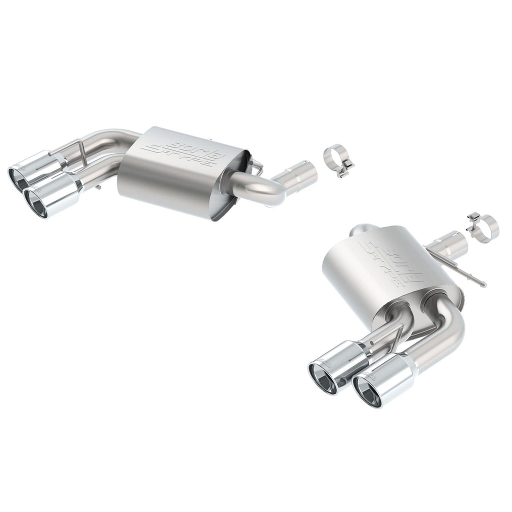 Borla 11920 | Borla S-Type Axle-Back Exhaust System for 2016-2021 Chevrolet Camaro SS 6.2L V8 Automatic; Manual Transmission; 2-Door Equipped With Dual Mode Exhaust (NPP) Or Dual Split Rear Exit Bumper But Does NOT Include Valves.