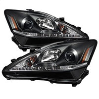 ( Spyder ) - Projector Headlights - DRL - Black