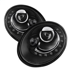 ( Spyder ) - Projector Headlights - DRL LED - Black