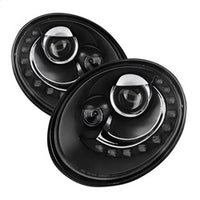 ( Spyder ) - Projector Headlights - DRL LED - Black