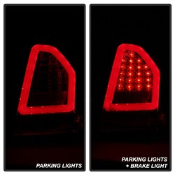 ( Spyder ) - Version 2 Light Bar LED Tail Lights - Red Clear