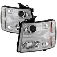 ( Spyder ) - Version 3 Projector Headlights - LED DRL - Chrome