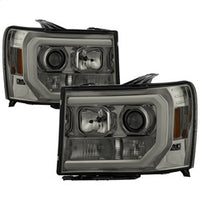 ( Spyder) - Version 2 Projector Headlights - Light Bar DRL LED - Smoke