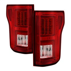 ( Spyder ) - Light Bar LED Tail Lights - Red Clear