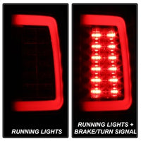 ( Spyder ) - Light Bar LED Tail Lights - Incandescent Model only - Black