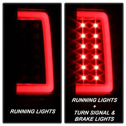 ( Spyder ) - Version 3 Light Bar LED Tail Lights - Black