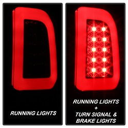 ( Spyder ) - Version 3 Light Bar LED Tail Lights - Black Smoke