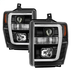 ( Spyder ) - Version 2 Projector Headlights - Light Bar DRL - Black