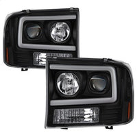 ( Spyder ) - 1PC Light Bar Projector Headlights - Black