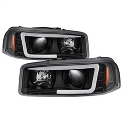 ( Spyder ) - Version 2 Projector Headlights - Light Bar DRL - Black