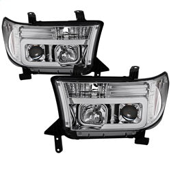 ( Spyder ) - Version 2 Projector Headlights - Light Bar DRL - Chrome