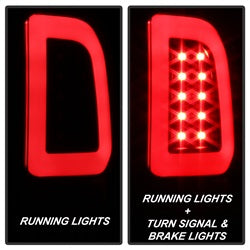 ( Spyder ) - Version 3 Light Bar LED Tail Lights - Black