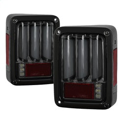 ( Spyder ) - Version 2 Light Bar Sequential Turn Signal LED Tail Lights - Black Smoke