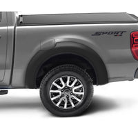 Bushwacker 20116-02 Black Extend-A-Fender Style Smooth Finish Rear Fender Flares for 2019-2022 Ford Ranger