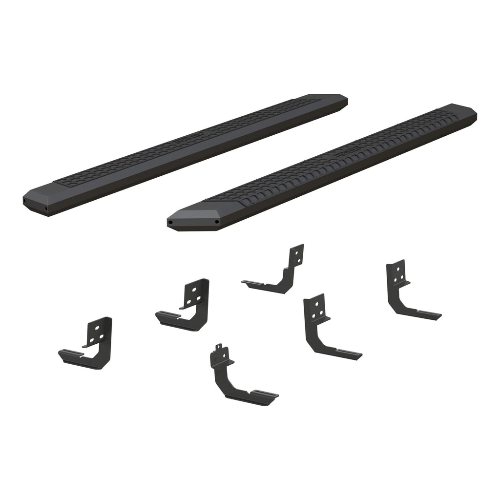 AdvantEDGE 5-1/2" x 85" Black Aluminum Side Bars Select Dodge Ram 1500 to 5500