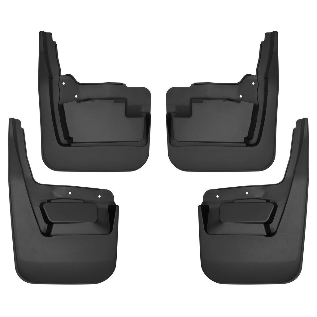 Husky Liners 58276 | Husky Liners Front and Rear Mud Guard Set, Fits 19-C SIERRA 1500 FRONT AND REAR MUD GUARD SET CUSTOM MUD GUARDS BLACK