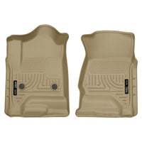 Husky Liners 18233 | Husky Liners Front Floor Liners, Fits 14-C SILVERADO/SIERRA 1500/15-C SILVERADO/SIERRA 2500/3500 DOUBLE/CREW CAB FRONT FLOOR LINERS TAN