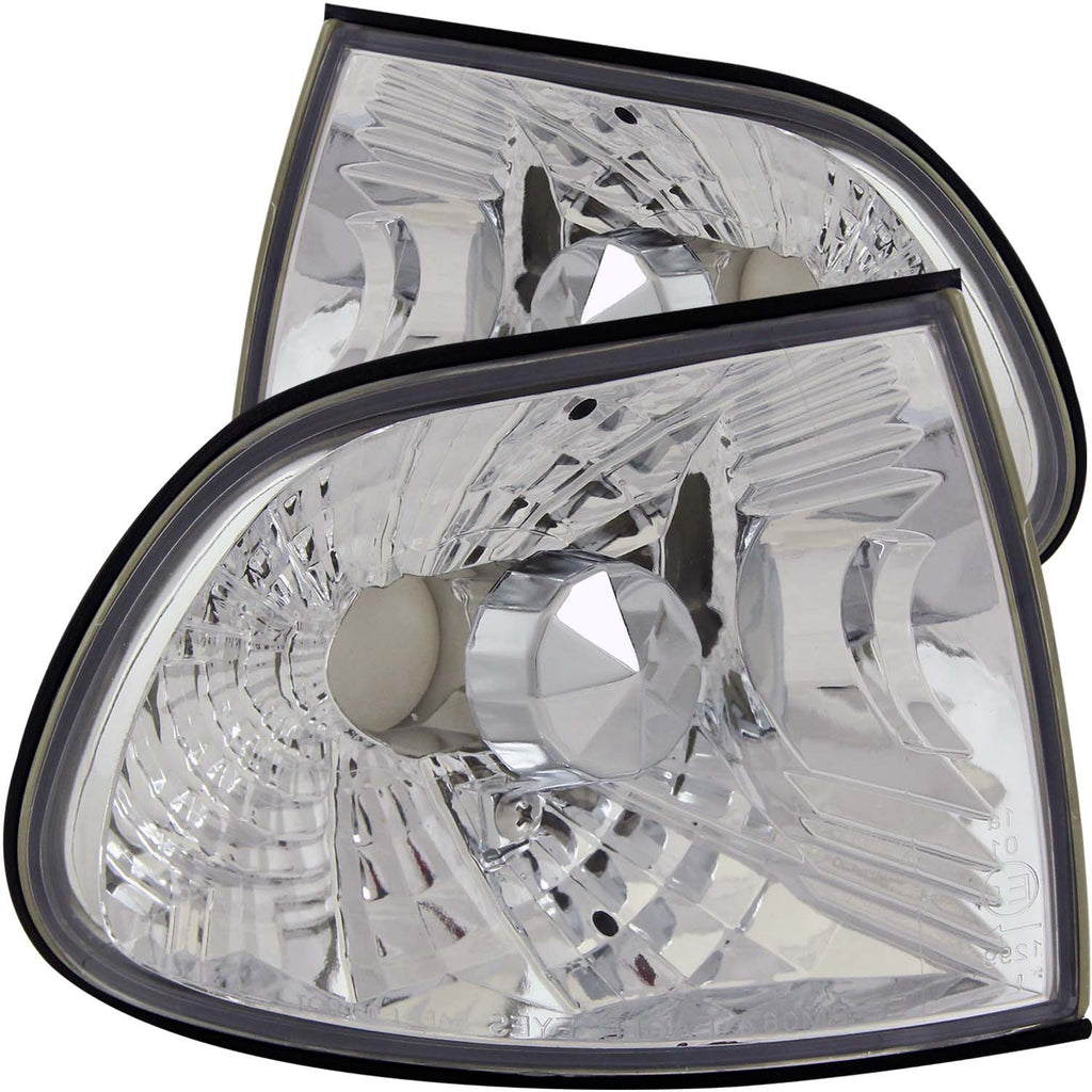 ANZO USA-521009 | Cornering Light Assembly; Euro; Clear Lens; Chrome Housing;Pair