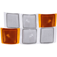 ANZO USA-521021 | Cornering Light Assembly; Euro; 4 Clear/2 Amber; 6 pc.;Pair