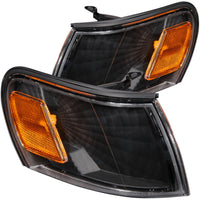 ANZO USA-521036 | Cornering Light Assembly; Euro; Clear Lens; Black Housing; Amber Reflector;Pair