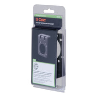 Connector Mounting Bracket for 7-Way RV Blade (Black Packaged)