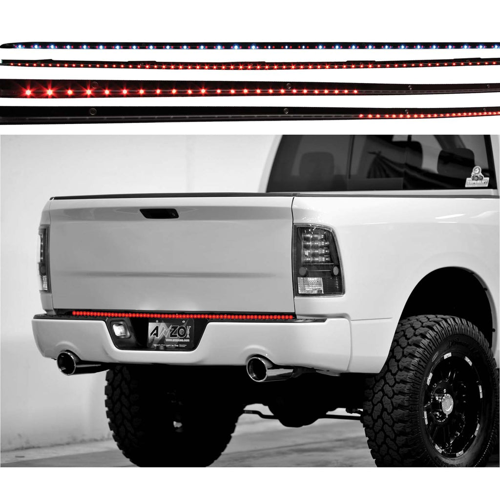 ANZO USA-531058 | LED Tailgate Bar; 60 in.; 6 Function; w/Amber Scanning; Right/Left Turn; Tail; Brake And Reverse;