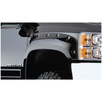 Bushwacker 40051-02 Black Cutout Style Smooth Finish Front Fender Flares for 1999-2006 Silverado/Sierra 1500; 2007 Silverado/Sierra 1500 Classic; Fits 78/96 In. Bed