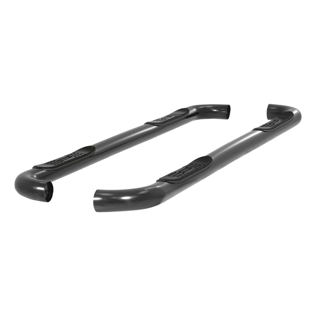3" Round Black Stainless Side Bars Select Ford Excursion F-250 F-350