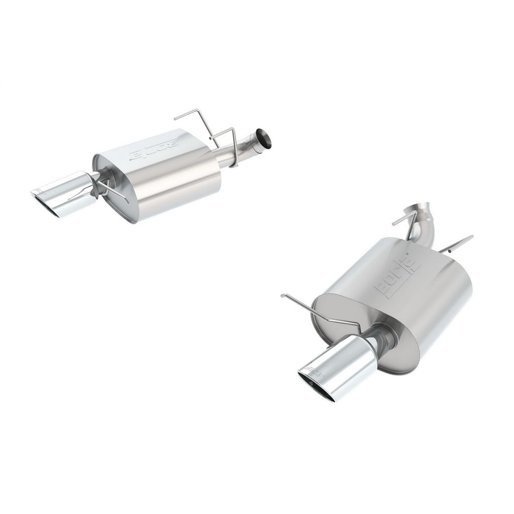 Borla 11836 | Borla Touring Axle-Back Exhaust System for 2013-2014 Ford Mustang GT/ 2013-2014 Boss 302 5.0L V8 Automatic; Manual Transmission; Rear Wheel Drive (RWD) 2-Door Coupe; Convertible.