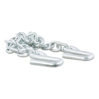 48" Safety Chain with 2 S-Hooks (7000 lbs Clear Zinc)