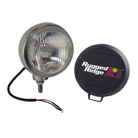 Rugged Ridge 15206.01 | 6 Inch Round HID Off Road Fog Light, Stainless Steel Housing