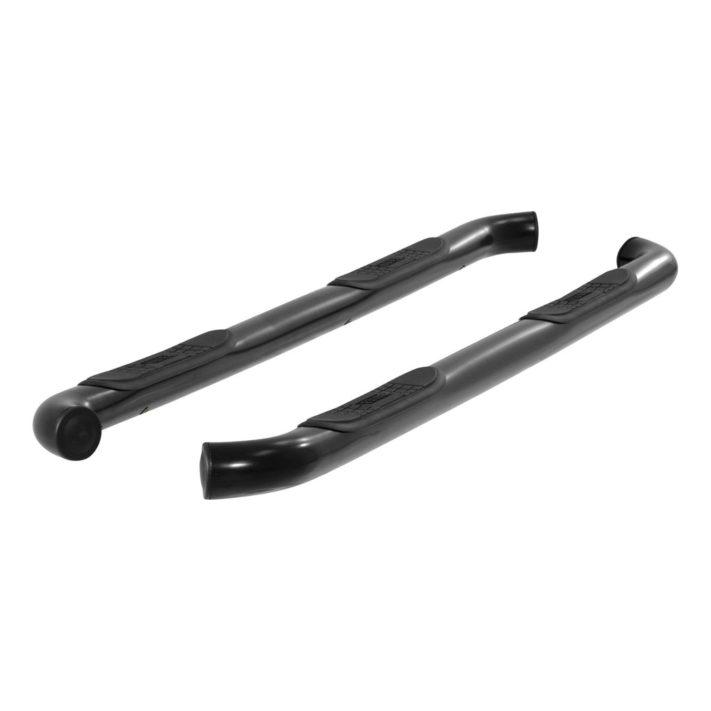 3" Round Black Steel Side Bars Select Toyota Tundra