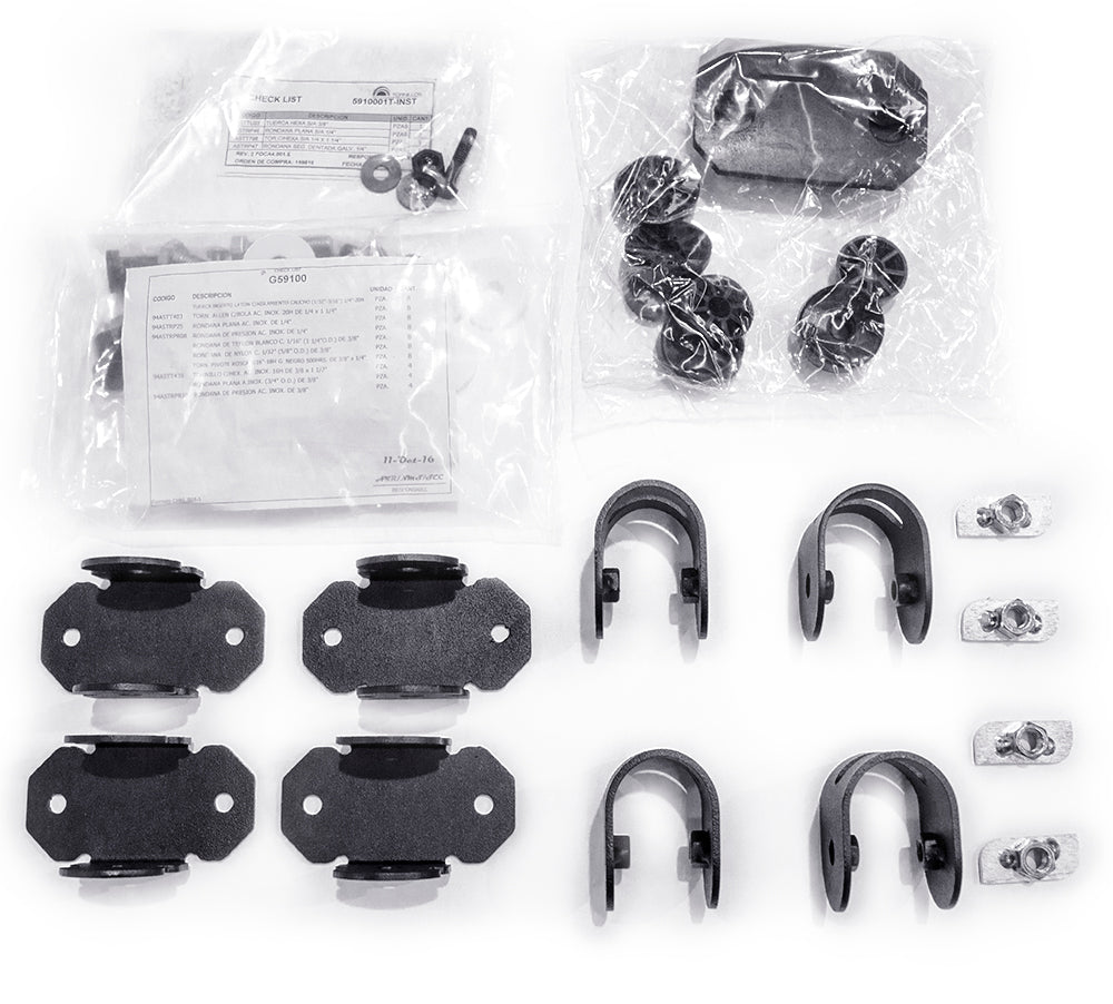 Go Rhino - 5910000T - SRM Rack Universal Adjustable Multi-Axis Mounting Kit