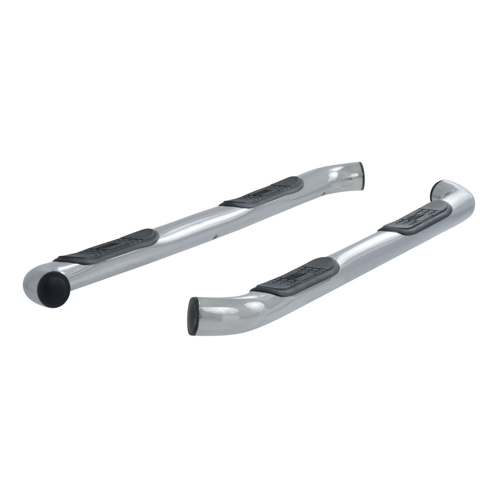 3" Round Polished Stainless Side Bars Select Toyota Tacoma