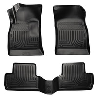 Husky Liners 98171 | Husky Liners Front & 2nd Seat Floor Liners, Fits 12-15 VERANO CUSTOM MOLDED FRONT & 2ND SEAT FLOOR LINERS BLACK