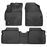Husky Liners 99511 | Husky Liners Front & 2nd Seat Floor Liners, Fits 15-15 PRIUS FRONT & 2ND SEAT FLOOR LINERS WEATHERBEATER SERIES BLACK