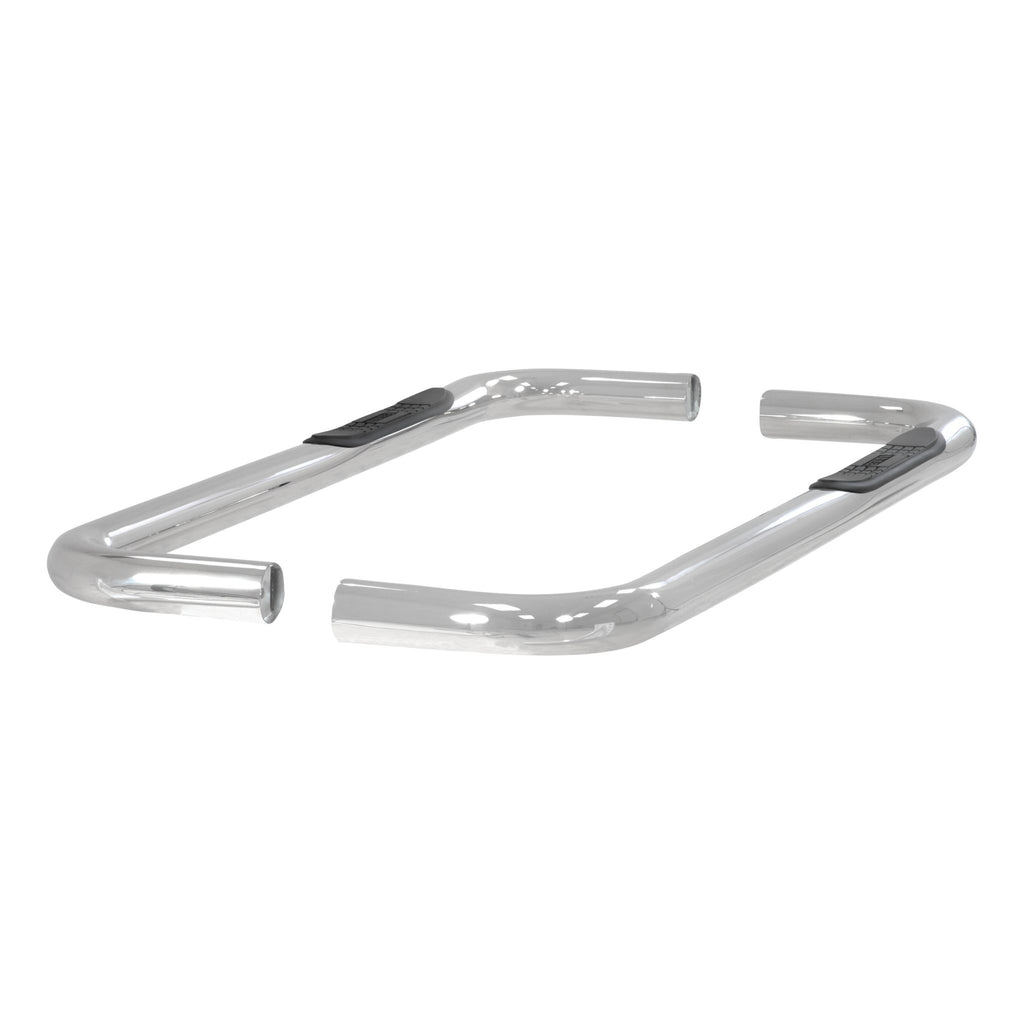 3" Round Polished Stainless Side Bars Select Chevrolet GMC C K