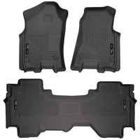 Husky Liners 94011 | Husky Liners Front & 2nd Seat Floor Liners; Front & 2nd Seat Floor Liners, Fits 19-C RAM 1500 QUAD CAB FRONT & 2ND SEAT FLOOR LINERS WEATHERBEATER SERIES BLACK