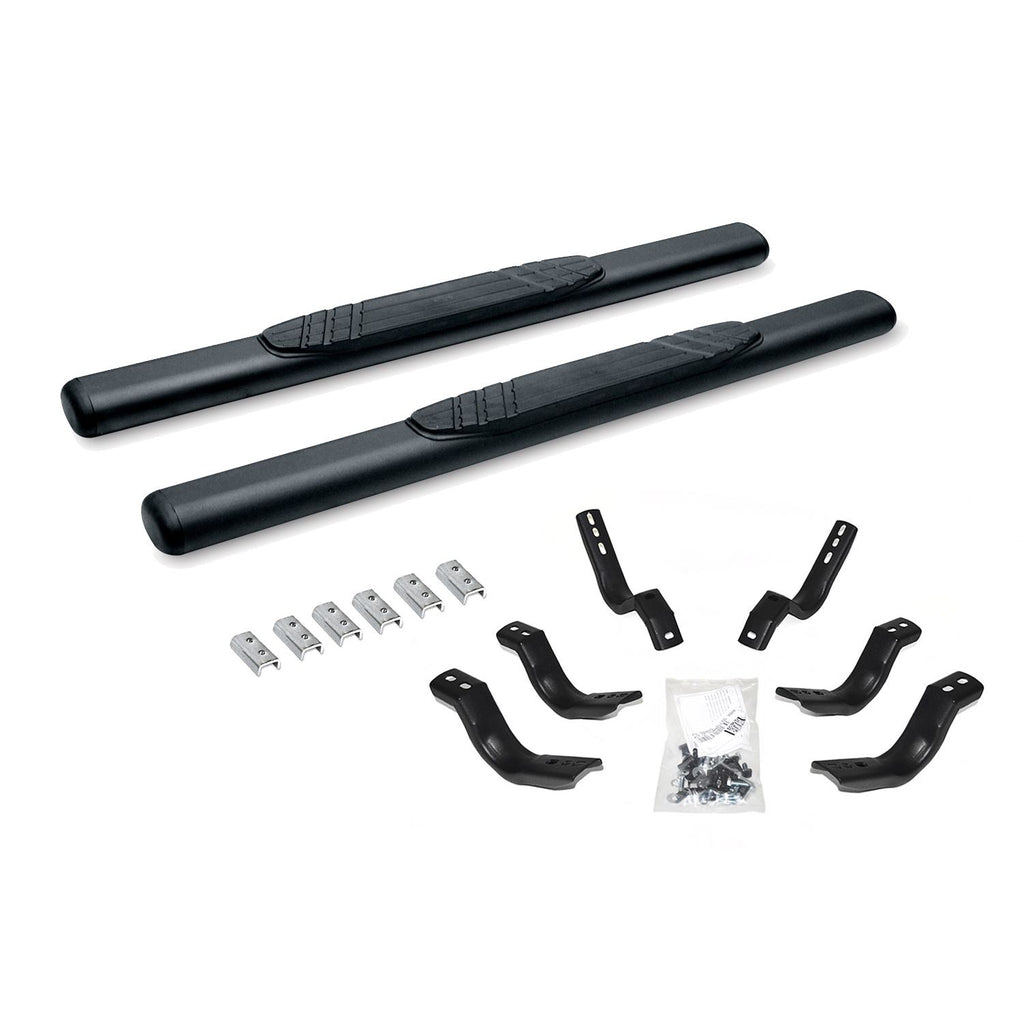 Go Rhino - 684409952T - 4in OE Xtreme SideSteps Kit - 52in Long Textured Black + Mounting Brackets