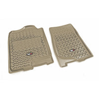 Rugged Ridge 83901.01 | Floor Liners, Front, Tan; 07-14 GM Fullsize Pickup/SUV