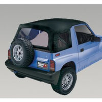 Rugged Ridge 53722.15 | XHD Soft Top, Black Denim, Clear Windows; 88-94 Suzuki Sidekicks