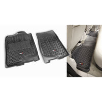 Rugged Ridge 82989.01 | Floor Liners, Kit, Black; 07-14 Chevrolet/GMC Fullsize Pickup/SUV