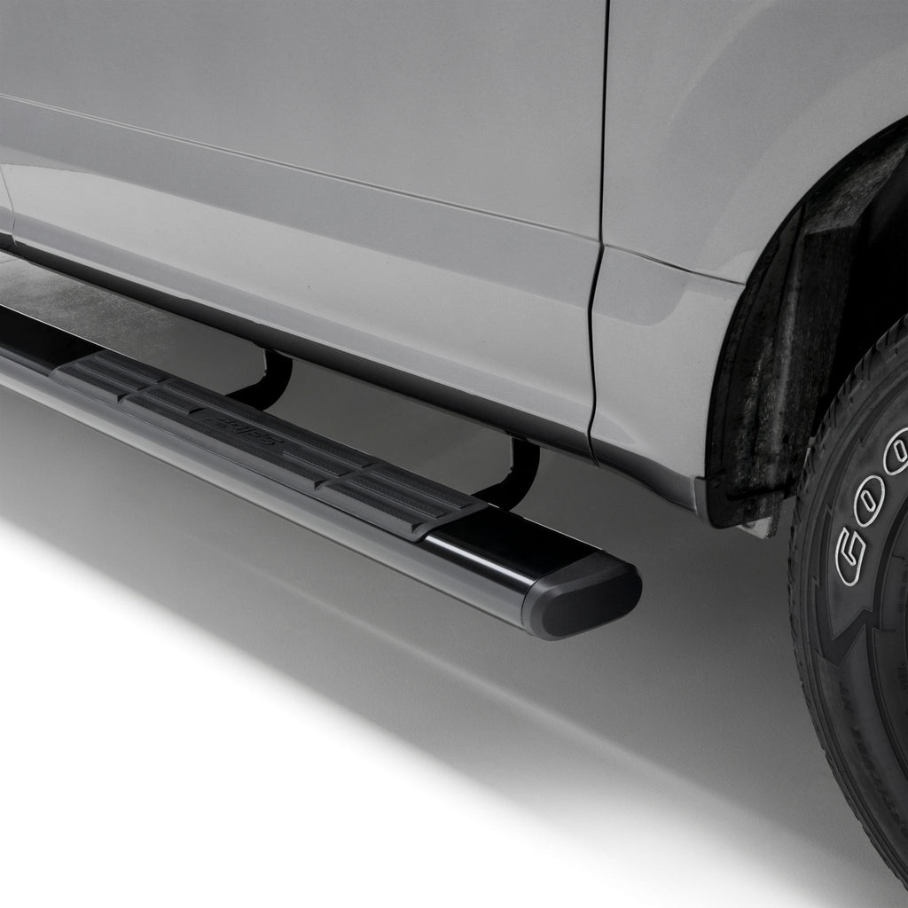 6" x 85" Black Aluminum Oval Side Bars Select Ford F-250 F-350 F-450 F-550