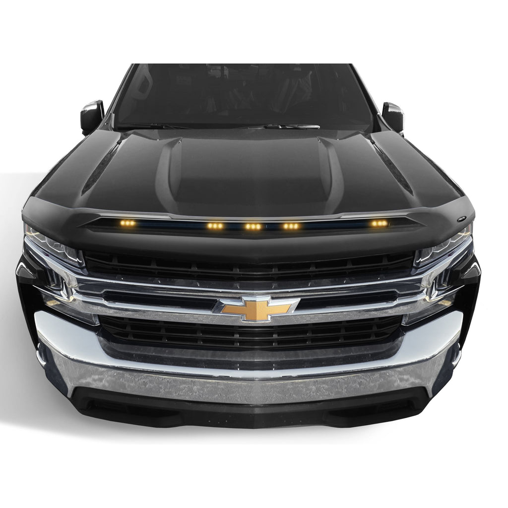 Auto Ventshade 753123-GBA Aeroskin LightShield Color Hood Protector Black for 2016-2018 Chevrolet Silverado 1500 2019 Chevrolet Silverado 1500 LD